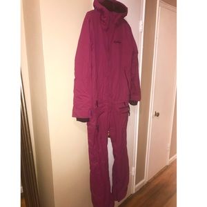 Snowboarding onesie snowsuit